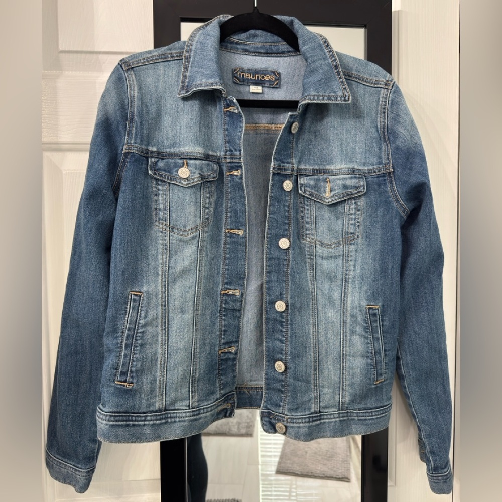 Maurices Light Blue Denim Jacket